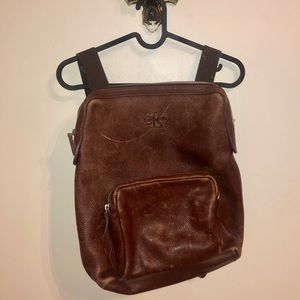 Vintage Leather Calvin Klein Book-bag